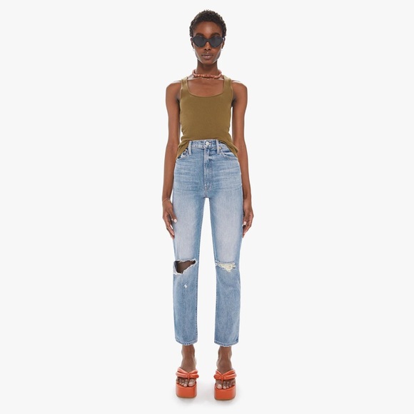 MOTHER Denim - Mother Denim size 28 High Waisted Rider Flood In Wild And Wicked Jeans
